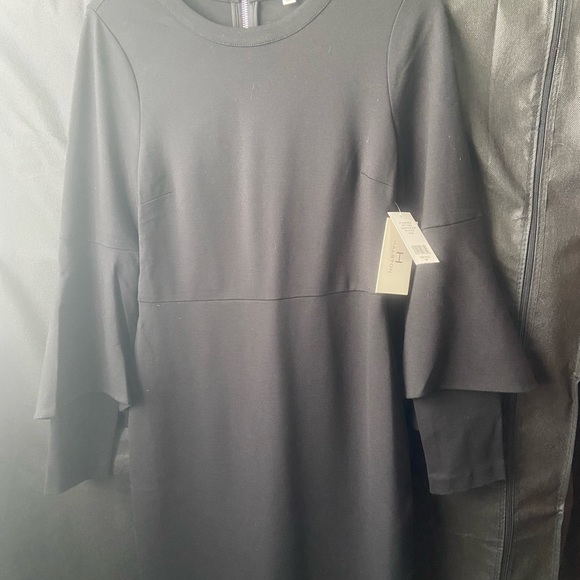 wrapped black dress Wrap Stay Arm One Shoulder sc_3763 Size:UK 3
